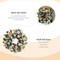 Summer 24-inch Wreath Purple Lavender Yellow Flowers Green Leaf Wreath Wedding Holiday Party Office Decoration Spring Summer Front Door Indoor Outdoor Home Decoration